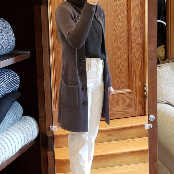 Banana Republic Grey Sweater Coat | Size XS - Picture 2 of 6